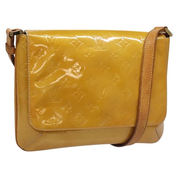 LOUIS VUITTON Monogram Vernis Thompson Street Bag Beige M91301 LV Auth hk1983 - Picture 1 of 15
